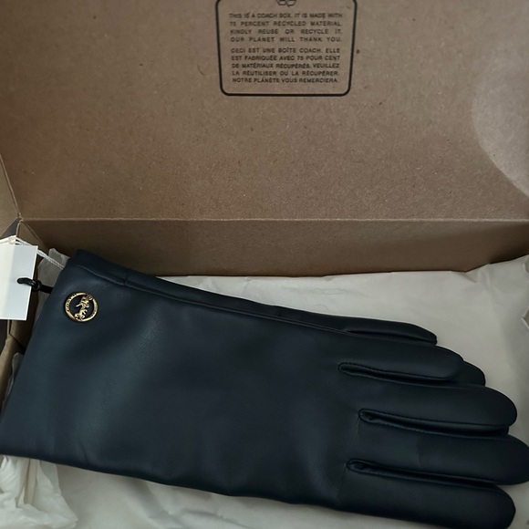 Coach leather gloves - Picture 1 of 4